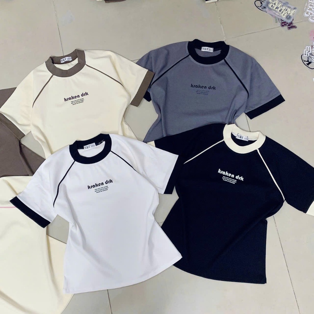 Áo Thun Baby Tee Borip Kraken Drik Raglan Hàng Quảng Châu L1 Co Dãn 4 Chiều - GTM STORE