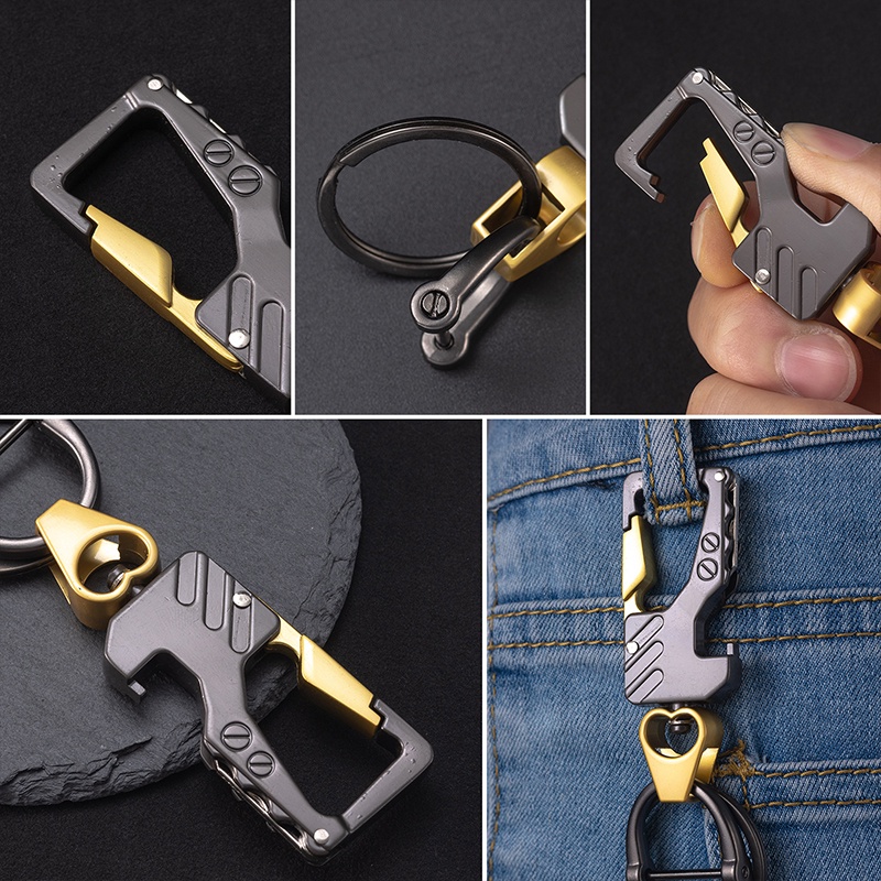 Móc Khóa Đa Năng Kèm Móc Treo Chìa Khóa Tiện Dụng