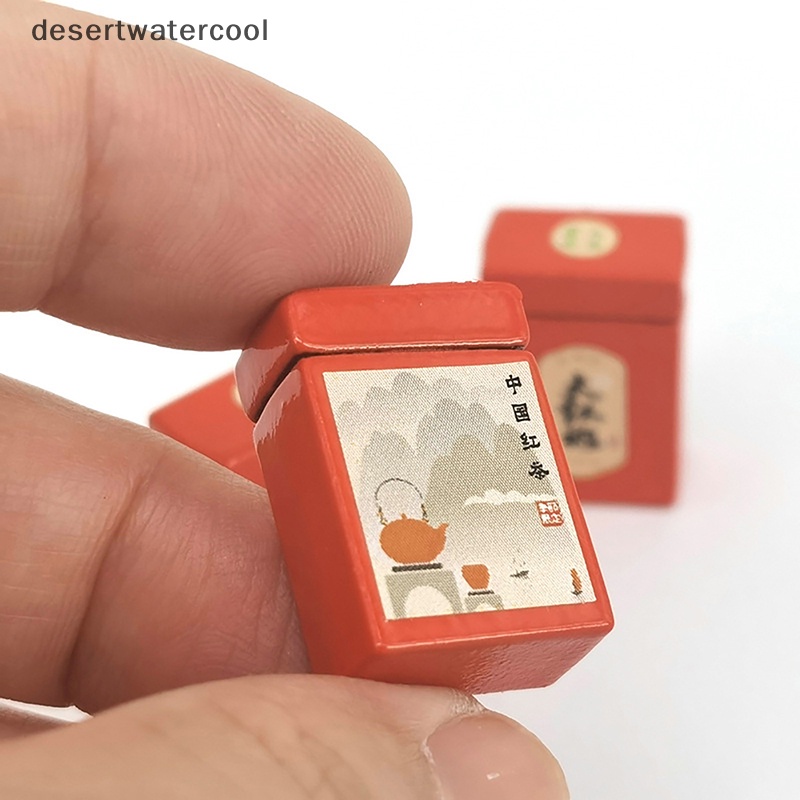 Dc Mô Hình Hộp Trà Đen Trang Trí Nhà Búp Bê Tỉ Lệ 1 / 12