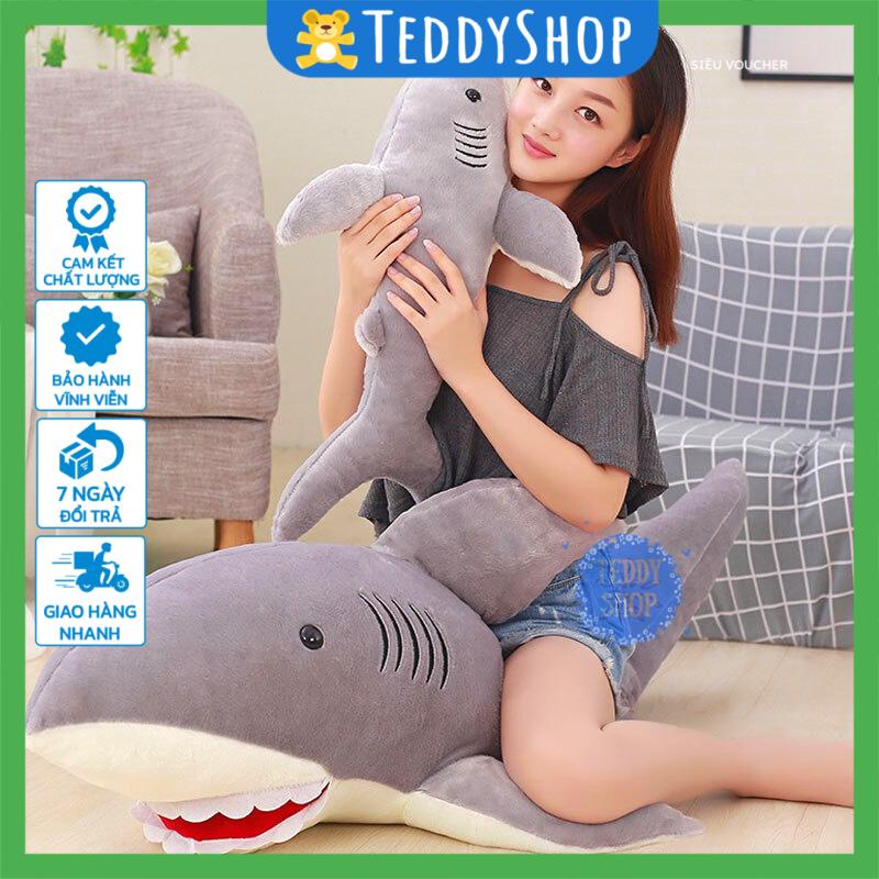 Thú nhồi bông cá mập gấu bông đồ chơi mền mịn dễ thương cho bé