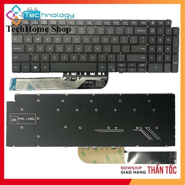 Phím laptop Dell Inspiron 3501 3502 3505 3505 5501 5502 5508 5509 5584 5590 5593 5594 5598, Vostro 3500 (Gen 11) Màu đen