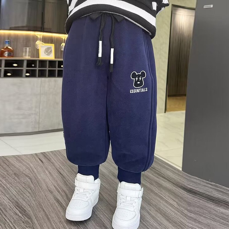 Michley Quần Thể Thao Chất Liệu Nhung Dày Dặn Thời Trang Thu Đông Cho Bé Trai