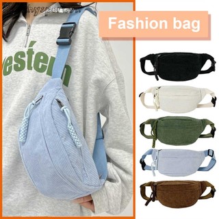 Túi Đeo Trước Ngực Vải Nhung Kẻ Đa Năng Kích Cỡ Lớn Dành Cho Nữ