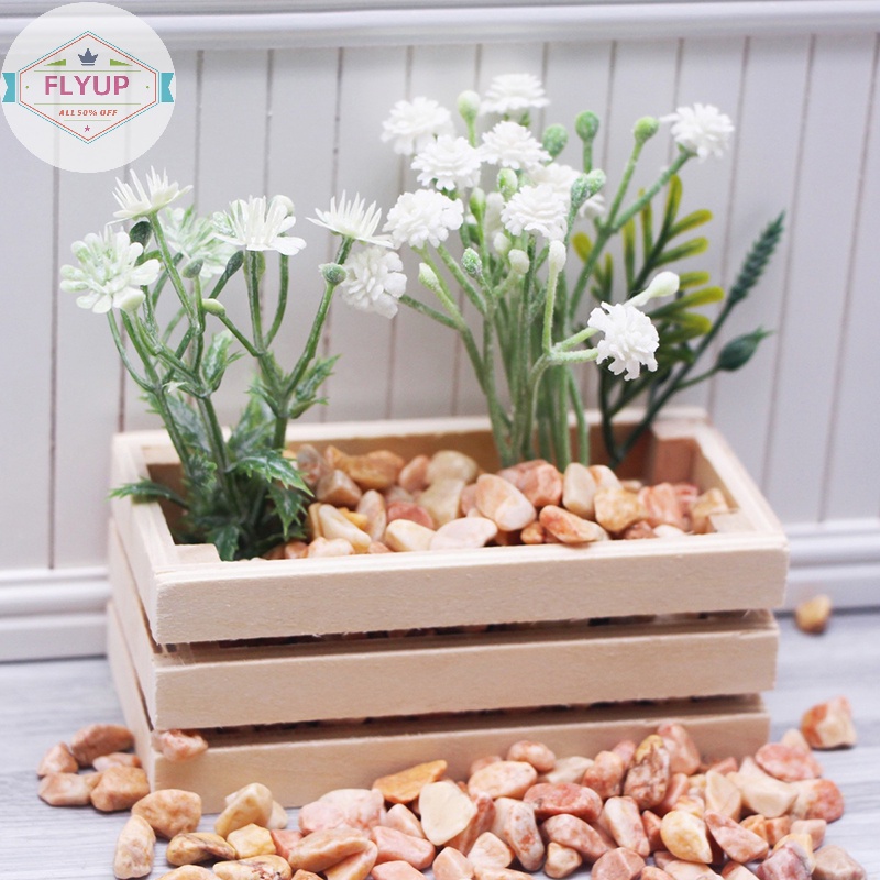 Flyup Mô Hình Giỏ Đựng Thức Ăn / Nước Uống Mini Tỉ Lệ 1: 12 Trang Trí Nhà Búp Bê vn