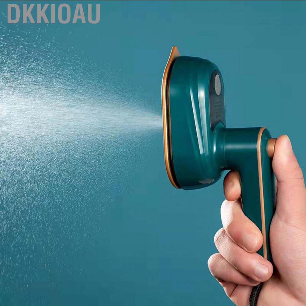 Dkkioau Mini Ironing Machine Foldable Rotatable Titanium Base   Scald Silicone Handheld Steam Iron for Travel