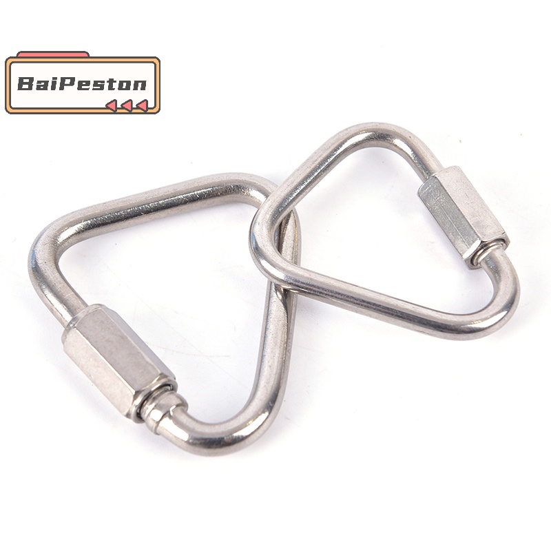 Móc Khóa Tam Giác Bằng Thép Không Gỉ Đa Năng