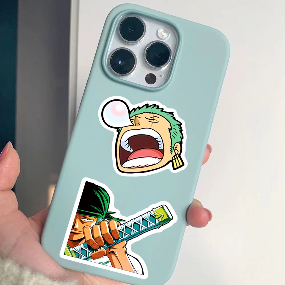 J· Hình Dán Chống Nước Roronoa Zoro Nhật Bản Anime Mũ Bảo Hiểm Máy Tính Xách Tay Hành Lý Dán Thiết Lập, 50 tờ