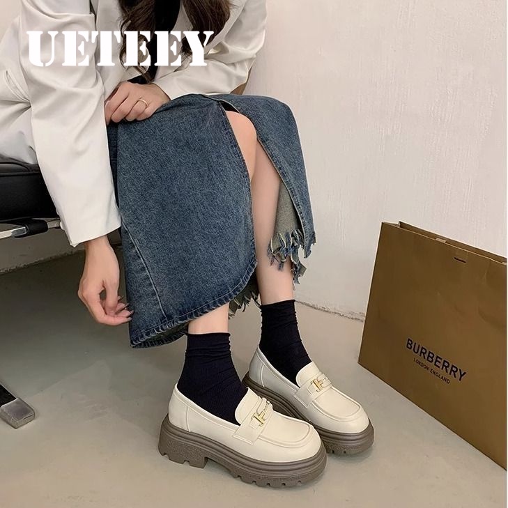 UETEEY  giày búp bê Mary Jane Lolita Đế da mềm đế êm thời trang Nhẹ nhàng Thời thượng Đàn hồi Độc đáo Độ bền cao FLF23B0SA2 47Z231122