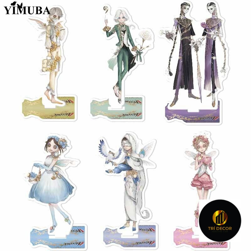 Mô hình Standee Popluar Game Identity V Acrylic Ornaments Naib Subedar Emma Woods mica trong anime chibi trưng bày