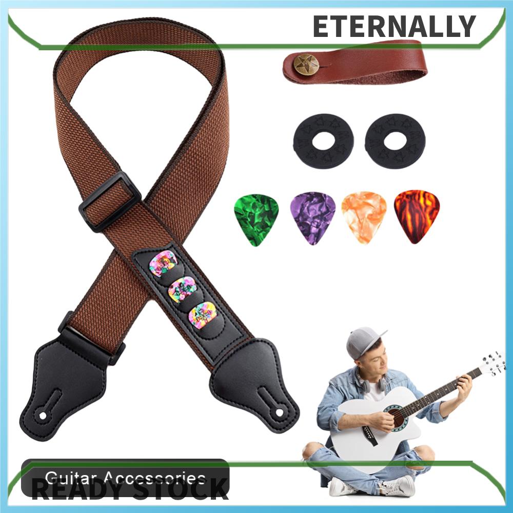 Dây Đeo Đàn guitar acoustic Có Thể Điều Chỉnh Với Giá Đỡ Kẹp Đàn guitar