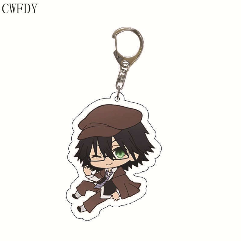 Móc khoá Bungou Stray Dogs Keychain Dazai Osamu Edogawa Ranpo Akutagawa Ryunosuke Nakajima Atsushi Nakahara Chuya