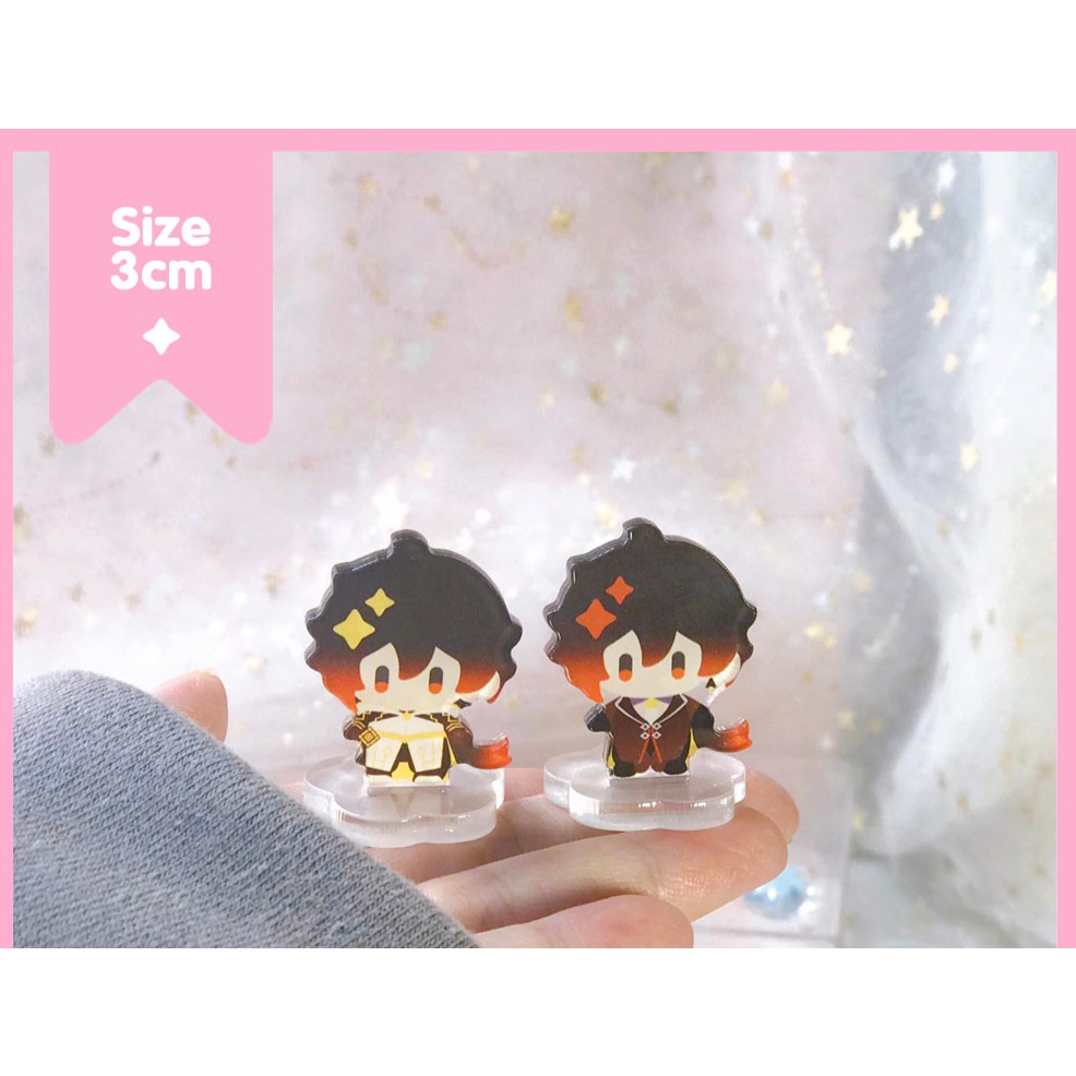 GACHA Standee Genshin Impact / Tượng mica MINI nhỏ nhắn dễ thương xinh xắn, trang trí bàn học, bàn làm việc _Đăng Hoàng