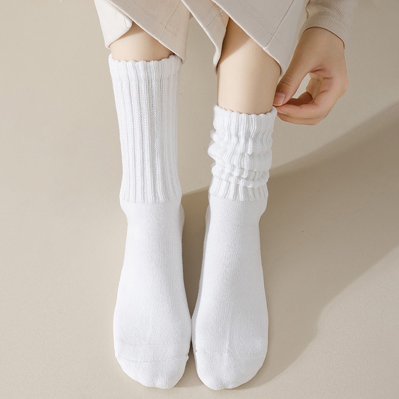 Set 5 Đôi Vớ cotton Thoải Mái Thời Trang Hàn Quốc Cho Nữ