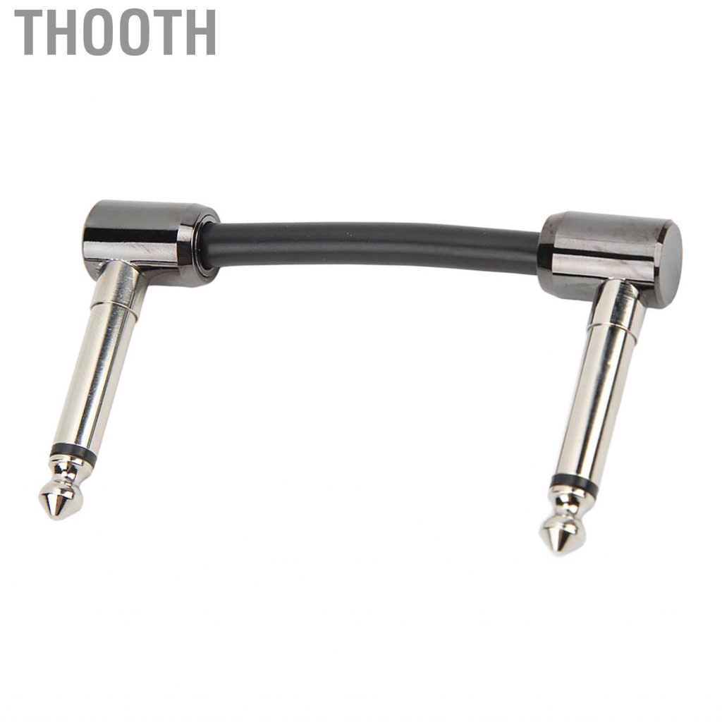 Thooth Guitar Patch Cable  Wide Application Pedal Wire Black for Bass
