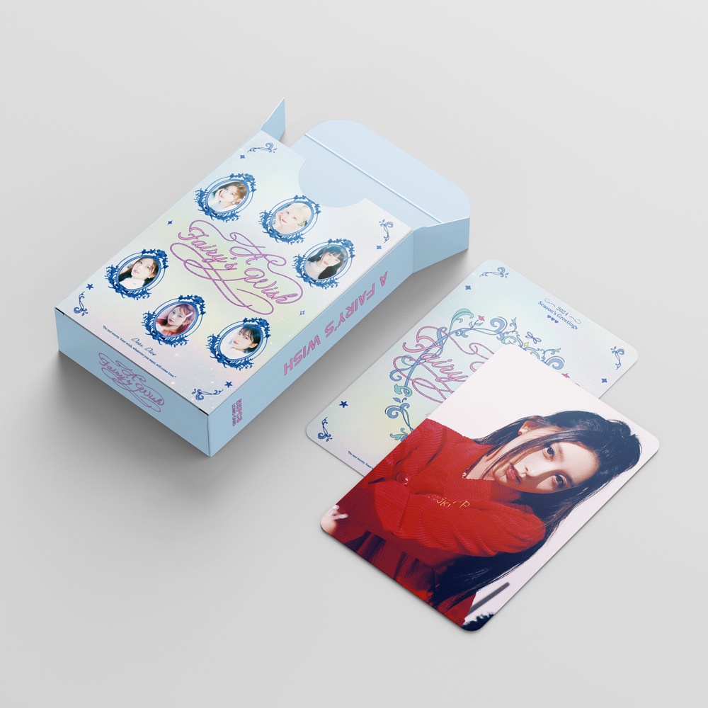 IVE Album 2024  A Fairy's Wish Photocard Lomo Card Postcard 55 chiếc / hộp
