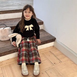 (𝑯𝒂̀𝒏𝒈 𝒄𝒐́ 𝒔𝒂̆̃𝒏 - Ảnh thật) Áo len Black Bow cho bé
