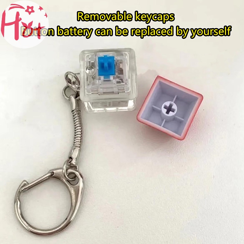 Jr Móc Khóa Đèn led merit + 1 muyu deion Nút Bàn Phím Cơ Giảm Căng Thẳng vn