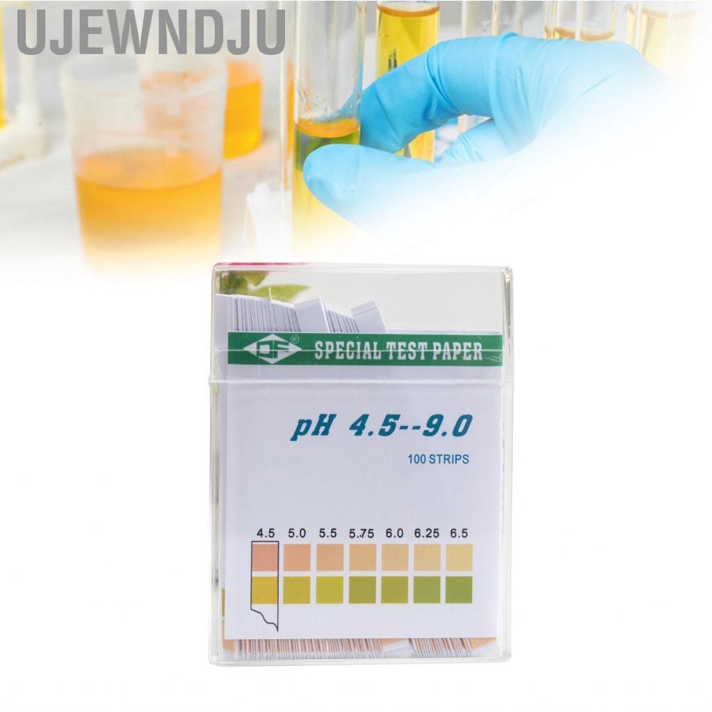 Ujewndju PH Paper  Test 100PCS Small 4.5‑9.0 Quick Testing for Soil Cosmetics