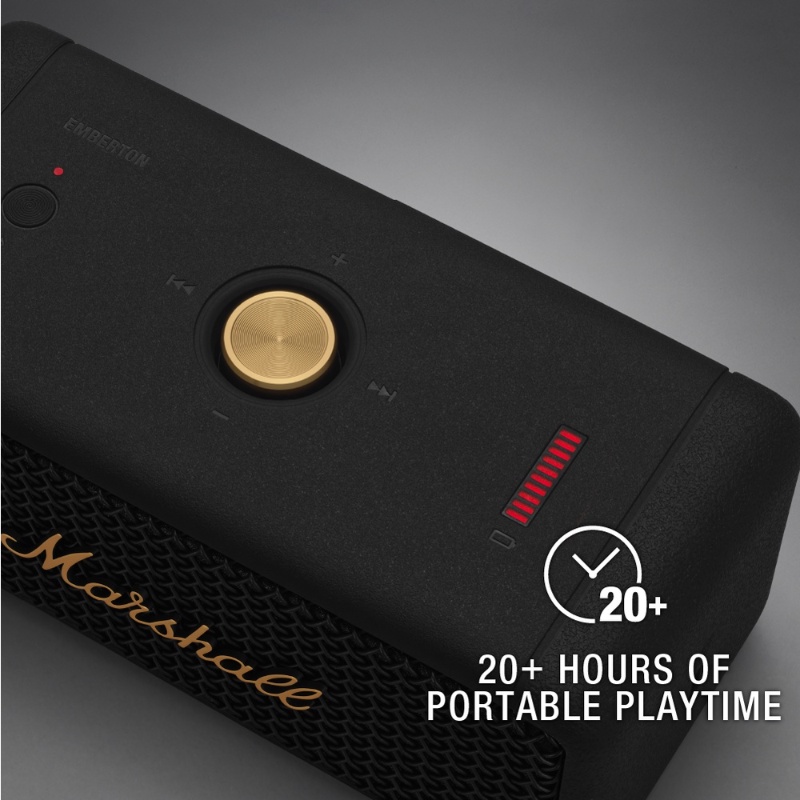 Marshall Loa bluetooth mini Chống Thấm Nước ipx7 Âm Trầm Mạnh Mẽ