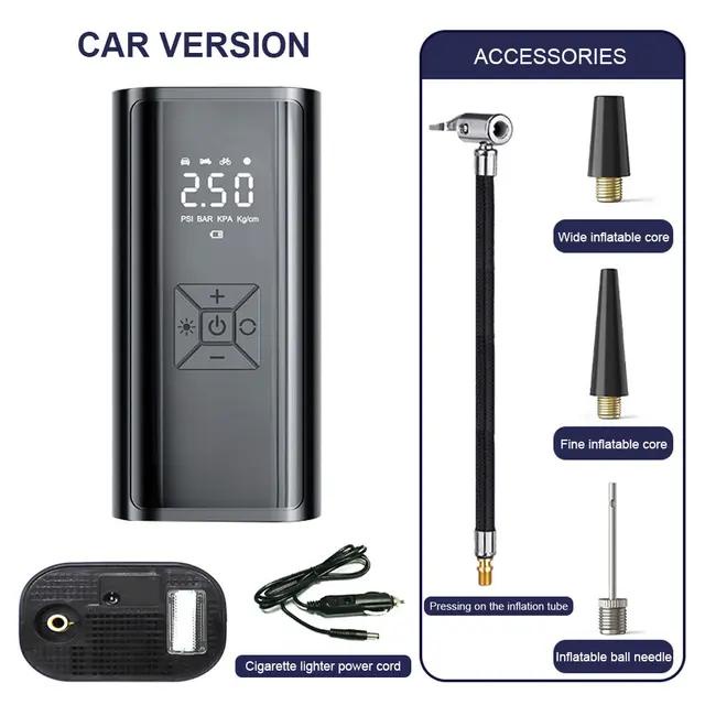 Máy Bơm Lốp Xe Hơi / Tàu Thuyền / Xe Máy Không Dây Di Động 6000mah 12v 150psi Chất Lượng Cao