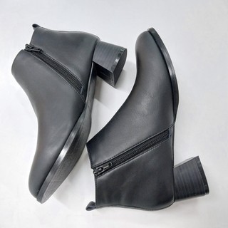 Boot ESSTRADA da, mũi tròn, gót trụ 5cm