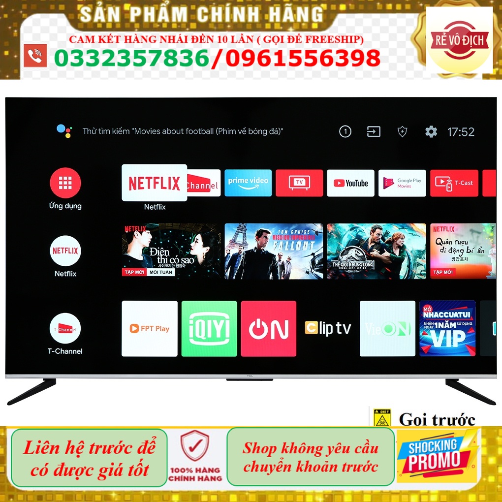 LH- Android Tivi TCL 65P737 4K 65 inch