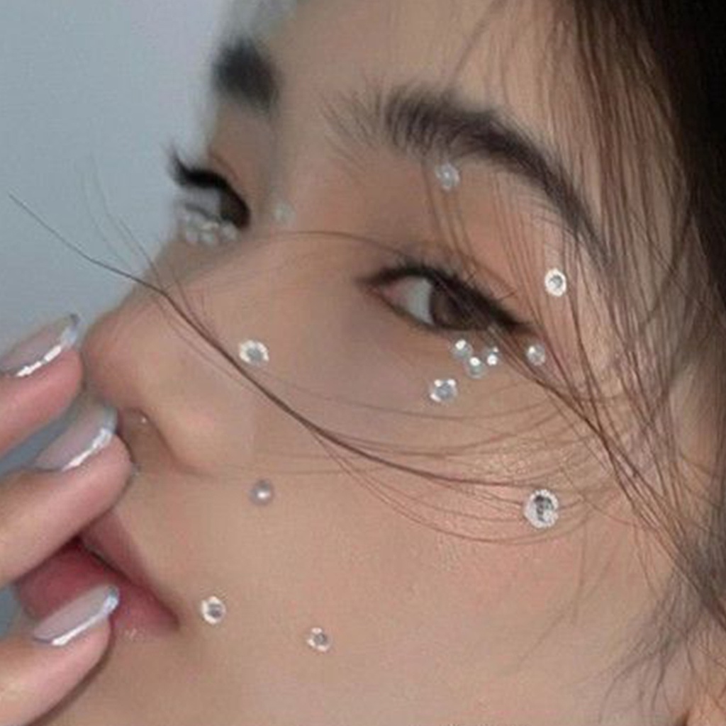 Đá Giả Ngọc Trai Tự Dính Chống Trượt Dùng Trang Trí Mặt Và Cơ Thể charms