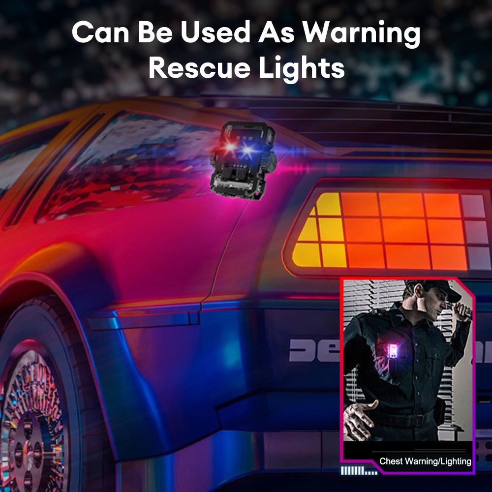 Móc Khóa Đèn Pin edc 6 Chế Độ Kèm Đèn Pin Nam Châm Loại c Tiện Dụng Mang Theo Du Lịch Cắm Trại