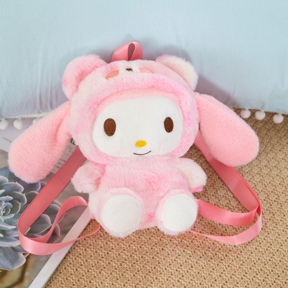 Shanhai Túi Đeo Chéo Hình Cầu Vồng Hoạt Hình Bằng Lông Nhung Dễ Thương Xinh Xắn