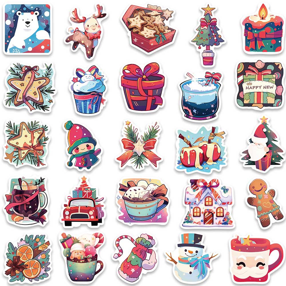 Bộ 50 Miếng Dán Trang Trí Mũ Bảo Hiểm / Xe Đạp / Mũ Bảo Hiểm Chống Thấm Nước In Họa Tiết graffiti Độc Đáo