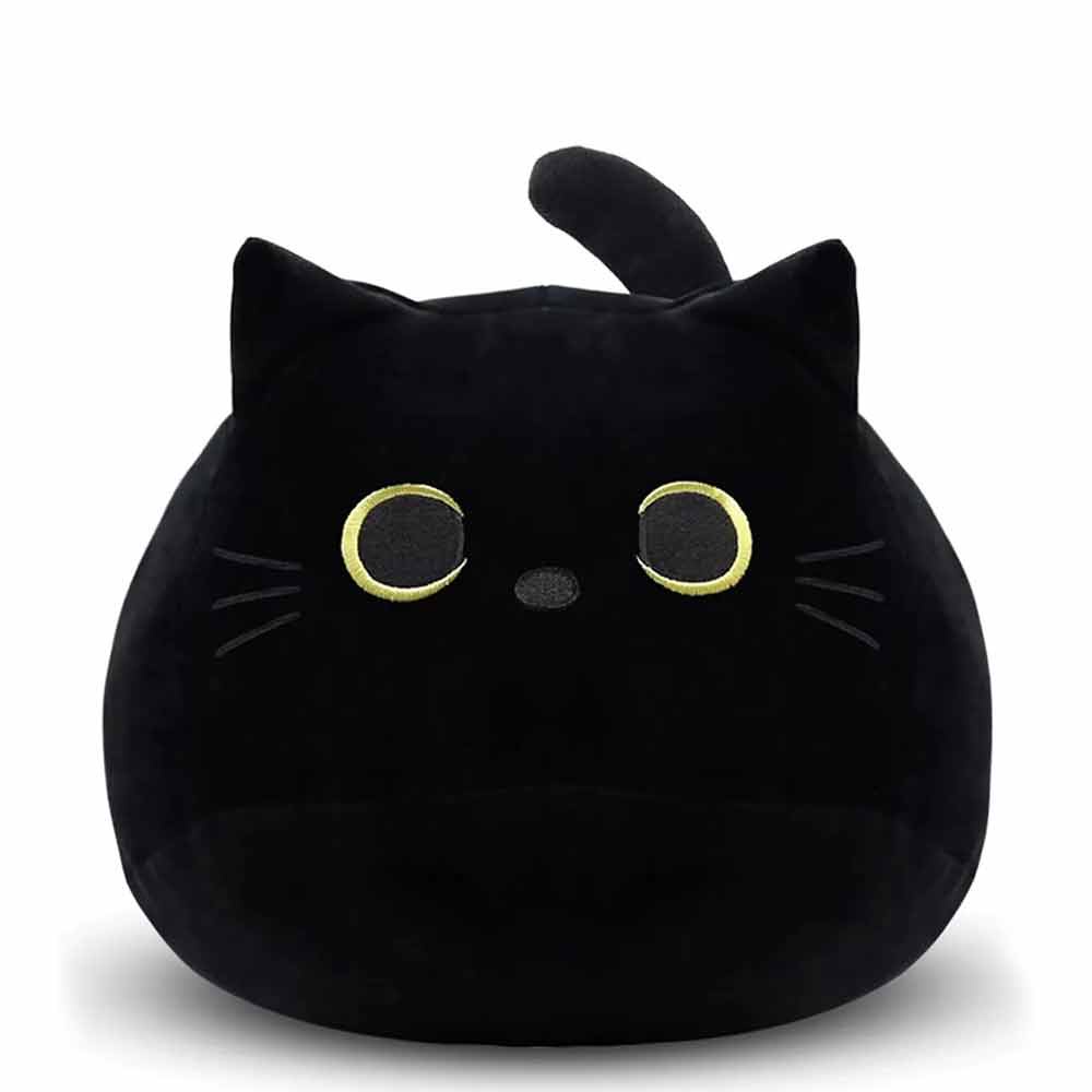 Black Cat Pillow Plush Doll 30CM Children's Plush Pillow Cartoon Plush Doll Soft Toy Gift