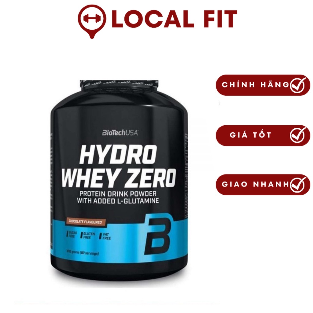 [Ảnh thật] [Chính hãng] Sữa tăng cơ BioTechUSA Hydro Whey Zero Hỗ Trợ Tăng Cơ Giảm Mỡ, 4 Lbs  tại   