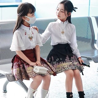 Đầm hán phục trung hoa dáng ngắn dễ thương cho bé gái s17