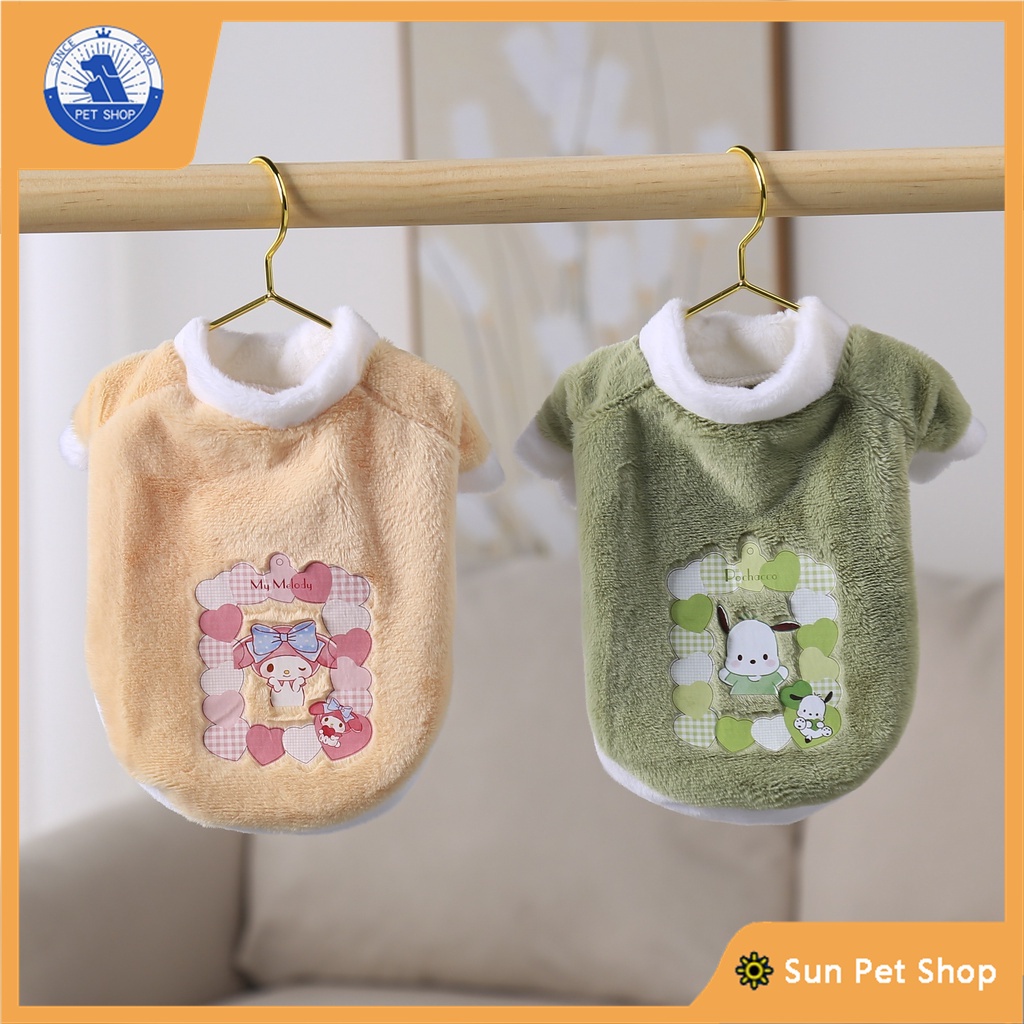 Bộ Quần Áo Thú Cưng Dễ Thương Bằng Vải Bông Phong Cách sanrio