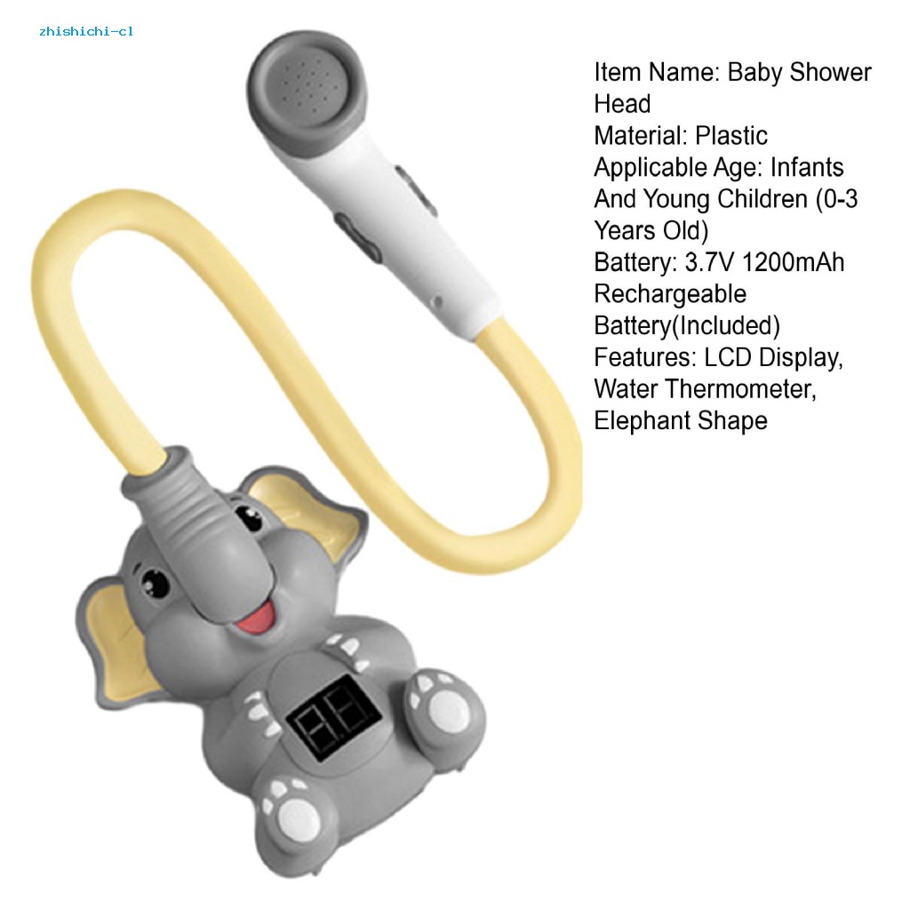Đầu Vòi Hoa Sen Điện Tử Có Màn Hình lcd Hiển Thị Nhiệt Độ Nước Tắm Cho Bé Sơ Sinh