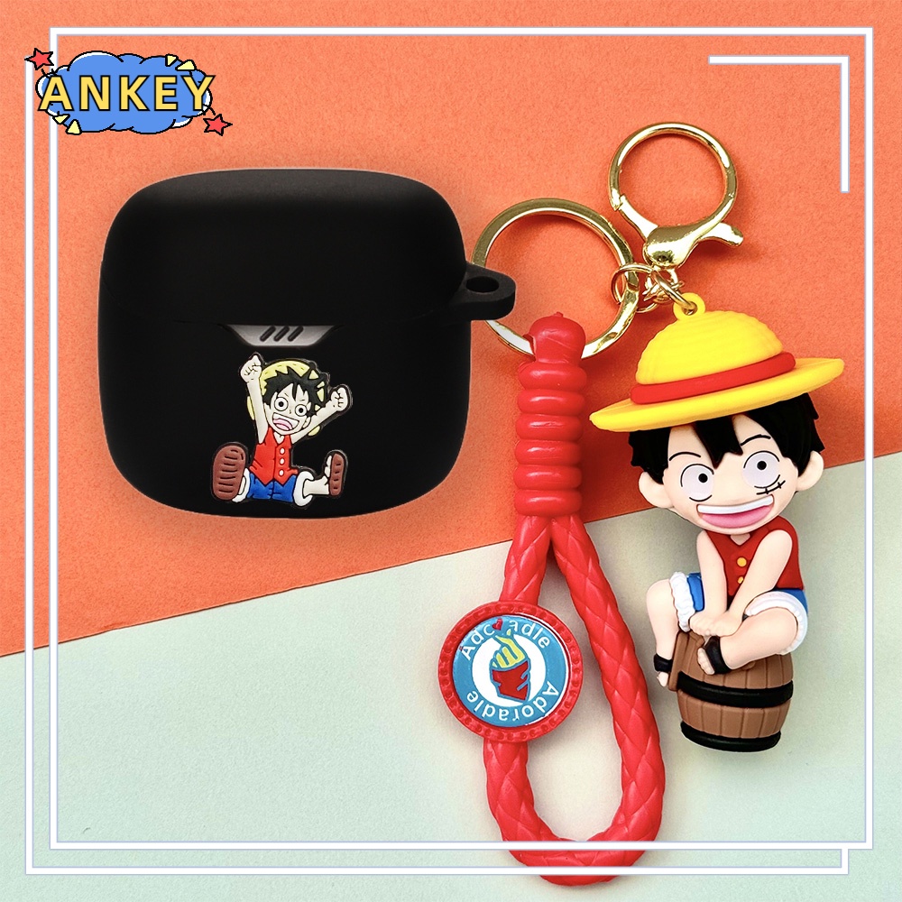 For JBL Club Pro+ / Tour Plus / Pro 2 Earphone Silicone Case Cute Dragon Earbuds Soft Protective Headphone Cover Headset Skin with Pendant