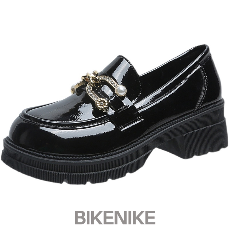 BIKENIKE Giày búp bê giày nữ 2023 NEW Mùa hè Vintage England phong cách thiết lập Mary Jane đơn giày2307345