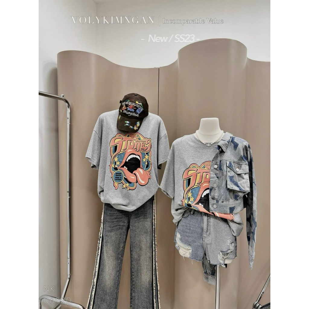 Áo some.girl pull.bear xám ghi tl