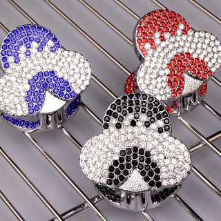 Mickey One-Click Start Decorative Cover Artificial Diamond Crystal Button Ignition Switch Decoration Ring Car Screen Protector Car interior decoration