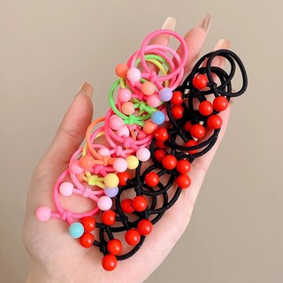 50 Chiếc Dây Buộc Tóc Đậu Đỏ Của Trẻ Em