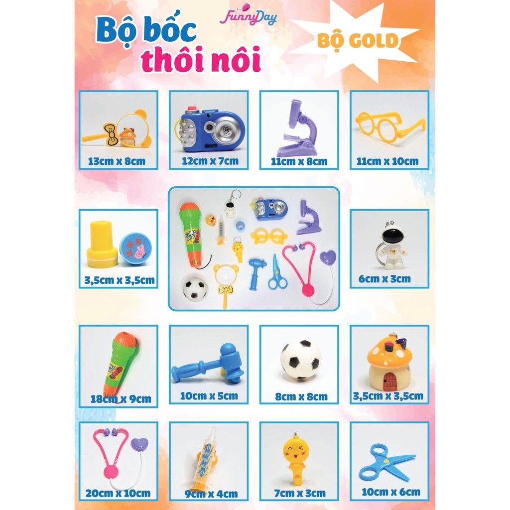 Bộ bốc thôi nôi 14 món cho bé (Sản phẩm như hình)
