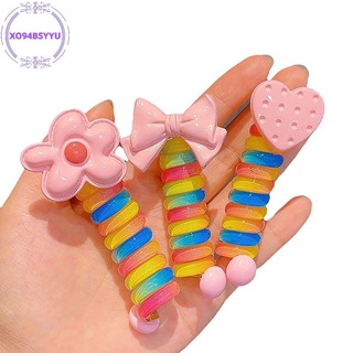Dây cột tóc xo94bsyyu co giãn nhiều màu sắc dễ thương cho bé