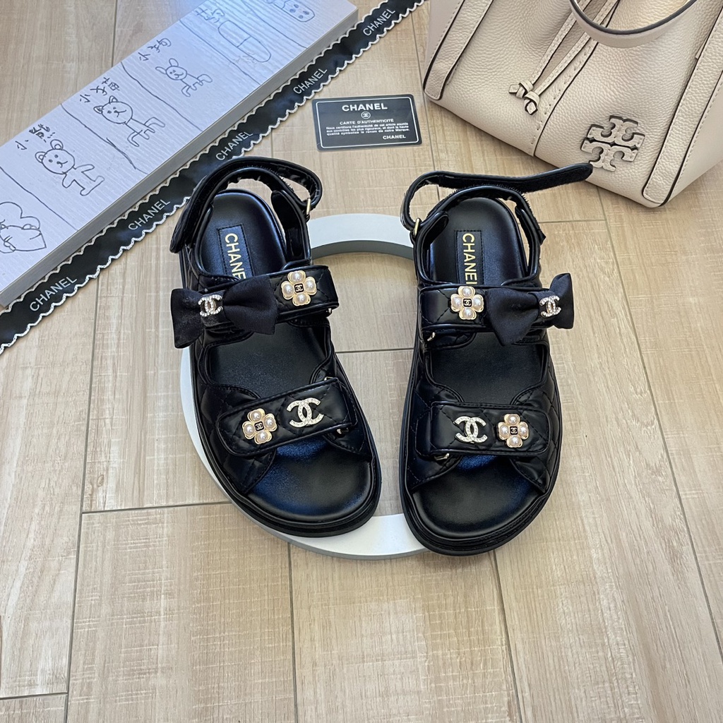 Chanel Dép Sandal Đi Trong Nhà / Ngoài Trời Thoải Mái Cho Nữ