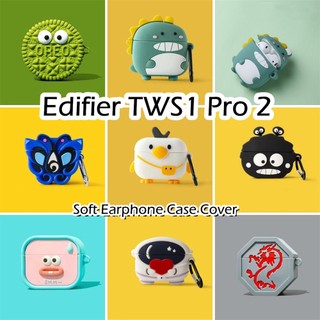 Vỏ bảo vệ hộp sạc tai nghe edifier tws1 pro 2 bằng silicon mềm họa tiết hoạt hình