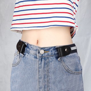 Thắt lưng thun co giãn cúc bấm 2 bên phối da cho nam nữ, dây nịt chun unisex tùy chỉnh theo vòng eo - zapateria888