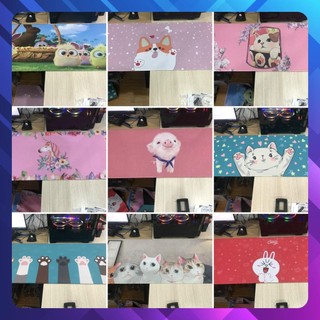 Lót chuột chuyên game Size Lớn dễ thương chó mèo 90x40cm