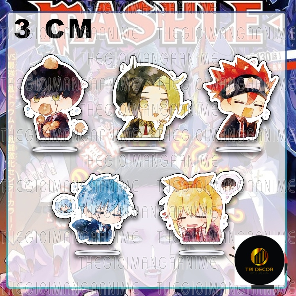 (3CM) Mô hình standee MASHLE: MAGIC AND MUSCLES ver CẢM XÚC mica acrylic anime chibi trang trí góc làm việc
