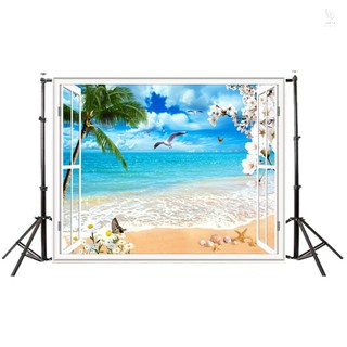 Phông nền chụp ảnh 3d hình bãi biển mùa hè