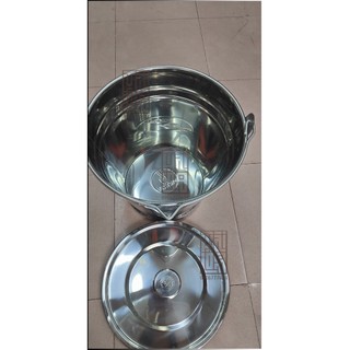 Xô inox có nắp hàng chuẩn 304
