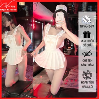 Cosplay Váy Ngủ Nữ Y Tá Sexy Gợi Cảm 4019 [CWEAR.SEXY_ĐỒ NGỦ & NỘI Y CAO CẤP]
